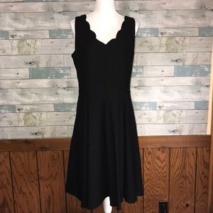 Ouges Black scalloped dress XXL #478